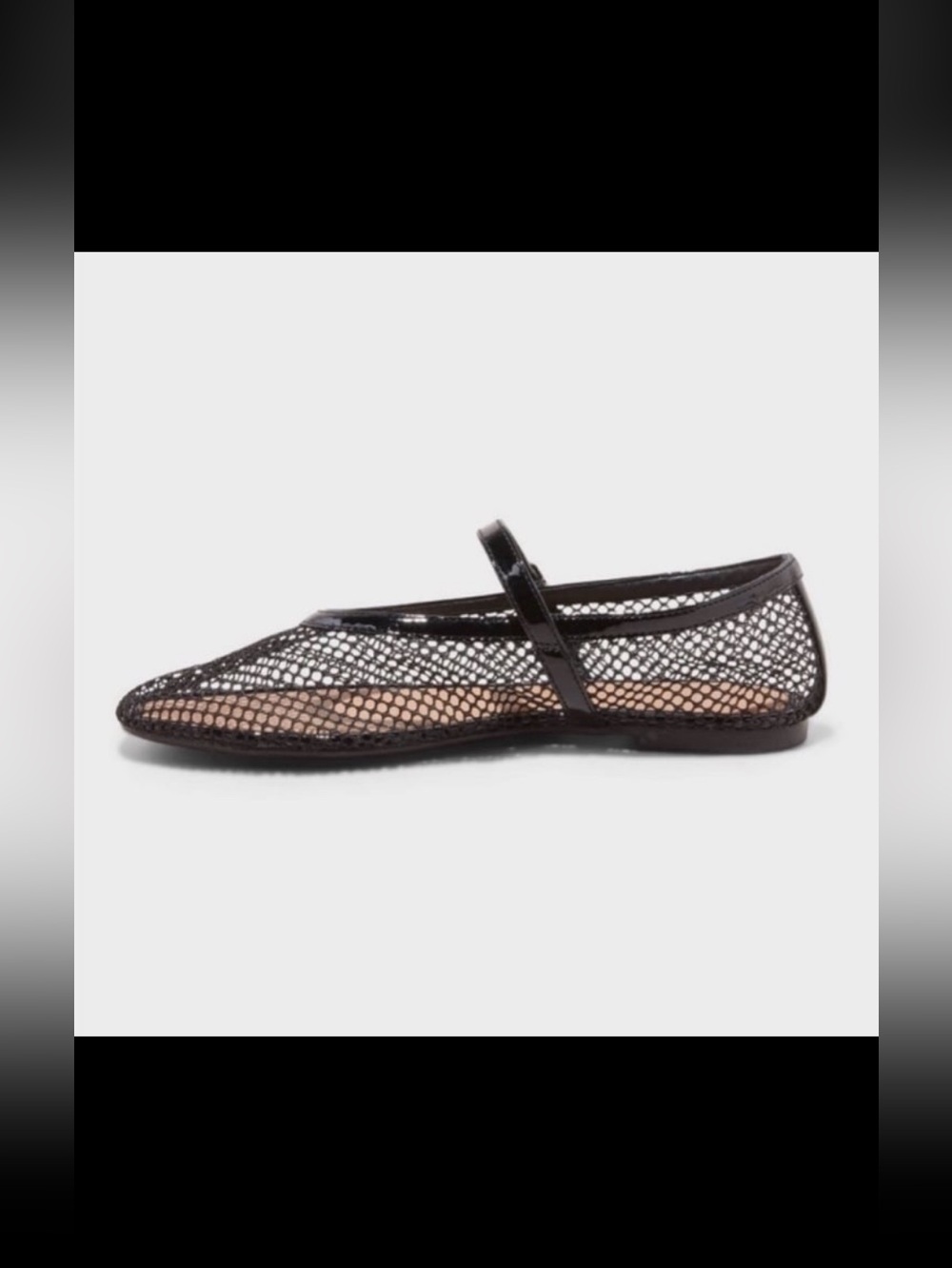 A New Day Issa Mesh Mary Jane Ballet Flats Black NWT size 11 - Picture 4 of 7